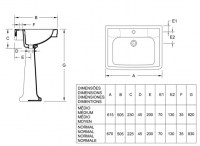 LAVABO SIN COPETE NEOCLASSICA VALADARES